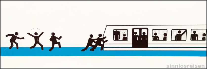 Piktogramm in Metro Barcelona