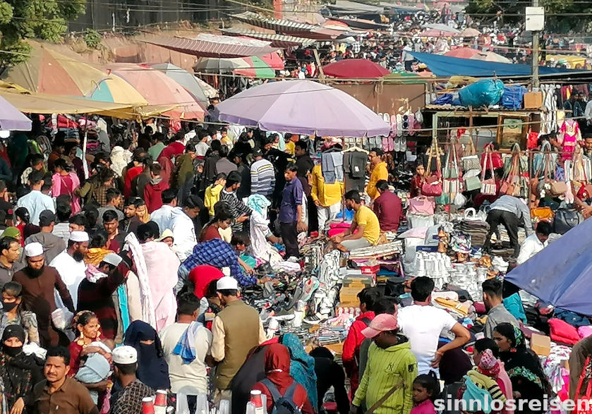 Markt vor Jama Masjid